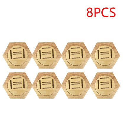 1-10Pcs Honeycomb Combination Stand Honor Marathons Medal Display Racks Hexagonal Wood Display Holder Board Hanger Wall Decor