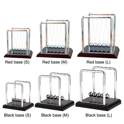 Newton Cradle Balance Steel Balls Physics Science Pendulum Desk Toy Science Physics Gadget Stress Relief Gifts Home Decoration