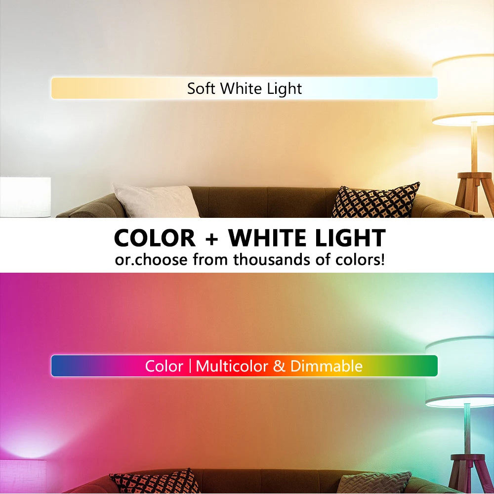 220V E27 RGB LED Light Bulb Bombillas LED 5W 10W IR Remote Control Changeable Colorful RGBW Led Lamp Spotlight Bulb