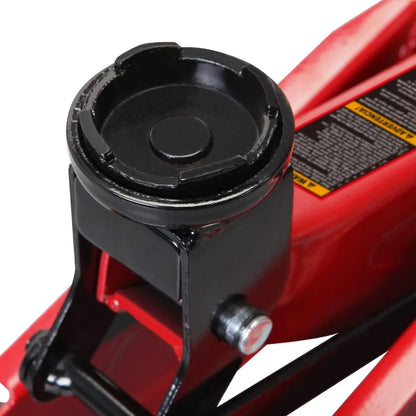 1.5 Ton Hydraulic Trolley Floor Jack with Carrying Case, Red - 3000 lb Capacity for Cars and SUVs