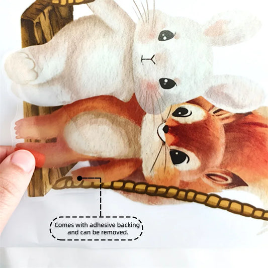 Children s Room Decor Adorable Animal Forest Wall Decals Easy to Apply and Remove Nursery Wall Art for Kids