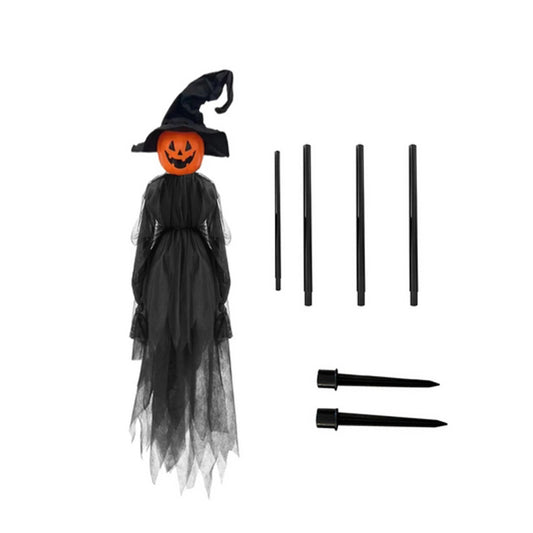 7pcs Crafted With Care Halloween Witch Decorations For Yard Lighted Halloween Witch Outdoor Garden