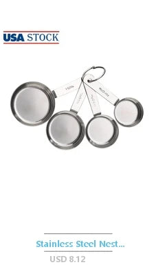 9-Piece Stackable Measuring Tools Set Cooking Baking Mixing Kitchen Utensils