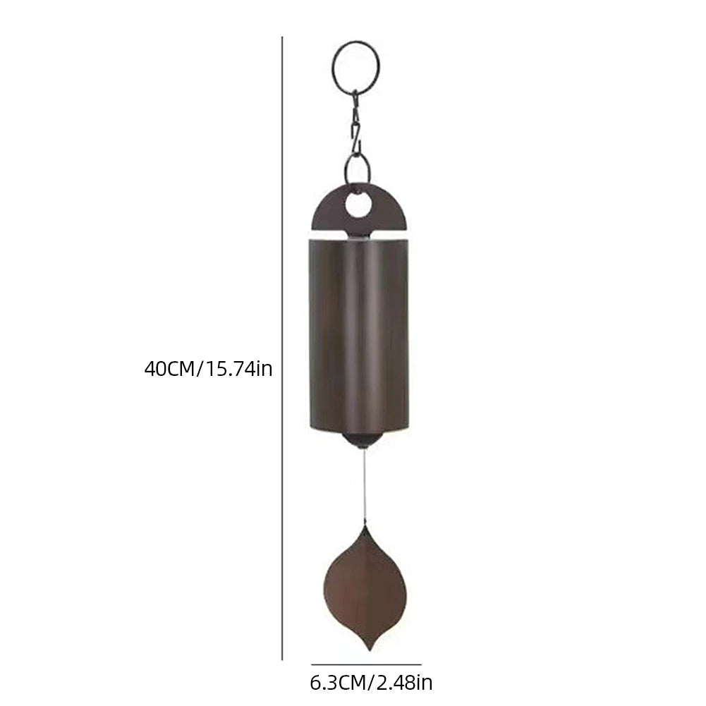 Leaves Wind Chimes Retro Style Serenity Bell Wind Chimes Deep Resonance Metal Deep Tone for Patio Yard Porch Garden Decor