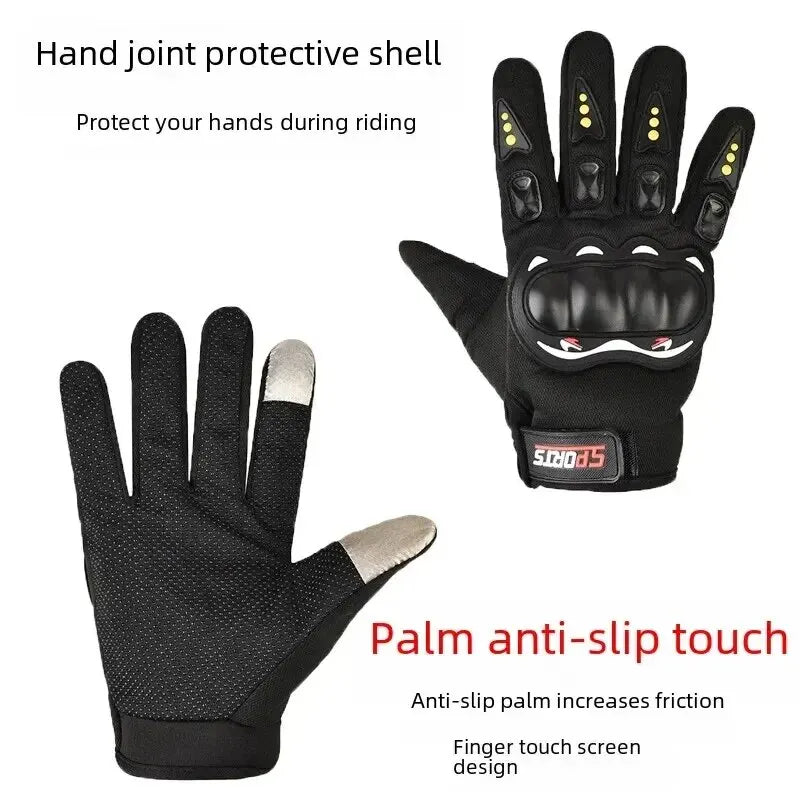 Full-finger Motorcycle Gloves Men Touch Screen Outdoor Off-road Sports Cycling