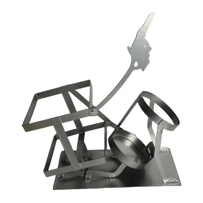 Skull Wine Bottle Stand Beer Whisky Wine Bottle Display Rack Stand Skull Metal Wine Rack for Home Kitchen Bar Table Decoration