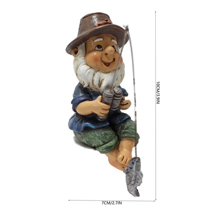 Garden Gnome Statue On Large Mushrooms Outdoor Gnome Decor  Funny Garden Figurines For Outdoor Indoor Patio Yard Decorations