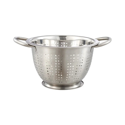 Stainless Steel Colander 3QT Strainer Draining Rinsing Pasta Fruits Vegetables Kitchen Tool Dishwasher Safe Durable Handles