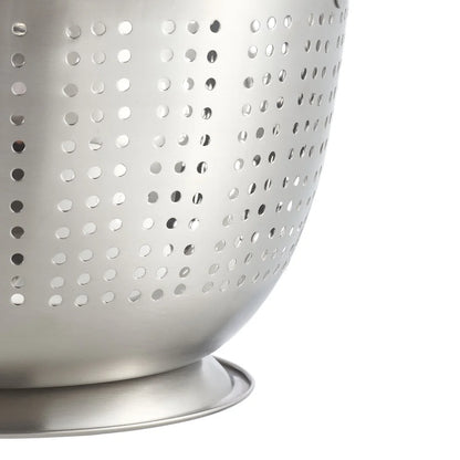 Stainless Steel Colander 3QT Strainer Draining Rinsing Pasta Fruits Vegetables Kitchen Tool Dishwasher Safe Durable Handles