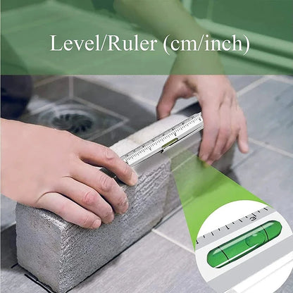 7-in-1 Multifunctional Pen Stylus Touchscreen Screwdriver Ruler Level Tool