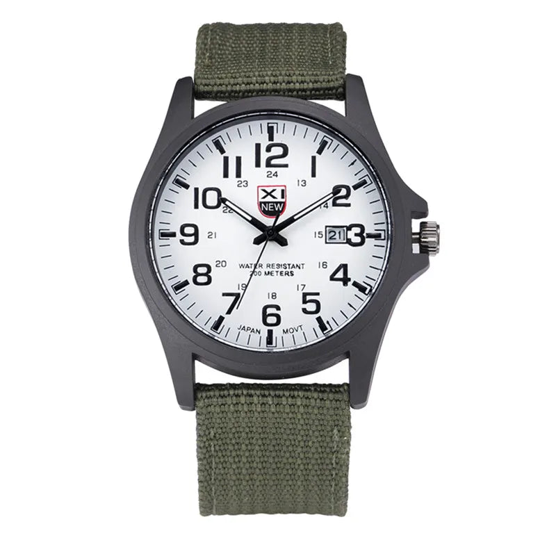 Sports Watch Quartz Nylon Band with Date