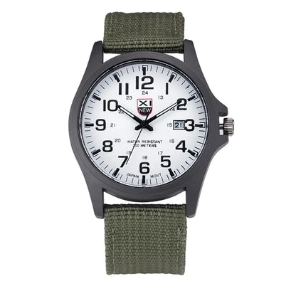 Sports Watch Quartz Nylon Band with Date