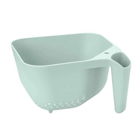 3 Quart Colander BPA Free Food Safe Plastic Strainer with Handle Heavy Duty Heat Resistant Pasta and Veggies Kitchen Drainer St
