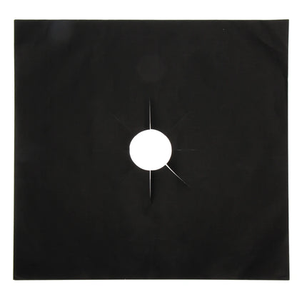 4Pcs Gas Burner Cover Non-Stick Gas Stove Protector Cover Heat Resistant Reusable Stove Clean Mat Cuttable for Kitchen