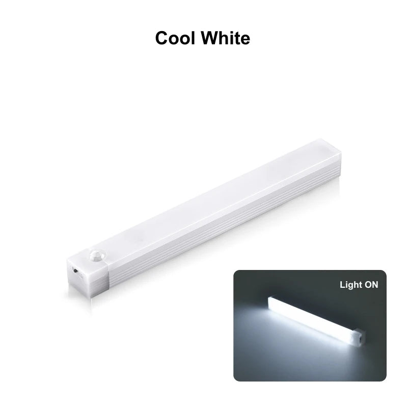 Rechargeable Motion Sensor LED Bar Light Induction Night Light Portable Cordless