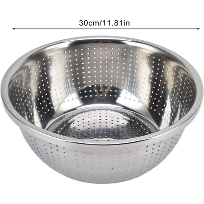 Vegetable Washing Basket, Rustproof Fruit Washing Basket, Stainless Steel Veggie Washing Bowl, Multifunction Kitchen Colander fo
