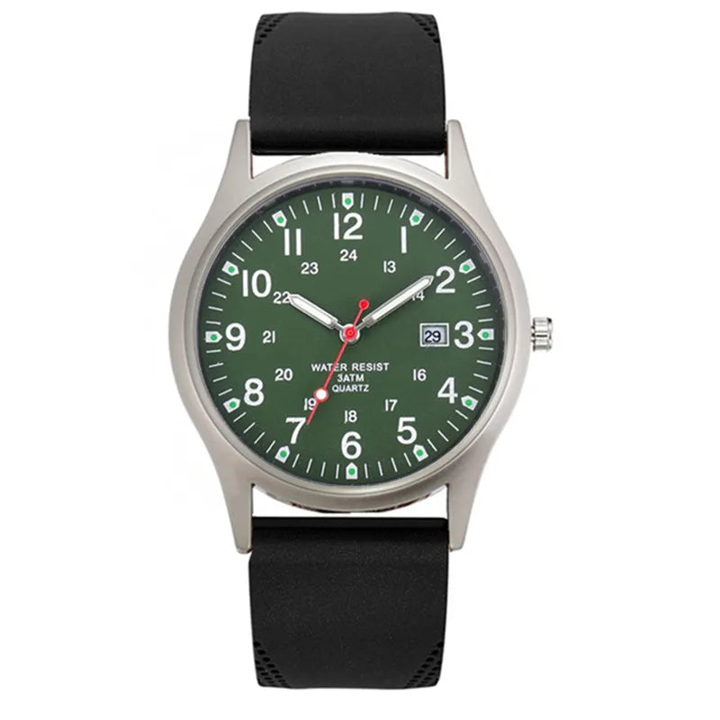 Casual Sports Watch Quartz Silicone Band