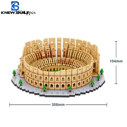 Leaning Tower of Pisa Micro Mini Building Blocks Toys-Cubicle and Home Décor,Historical Enthusiasts'Collectible,Educational