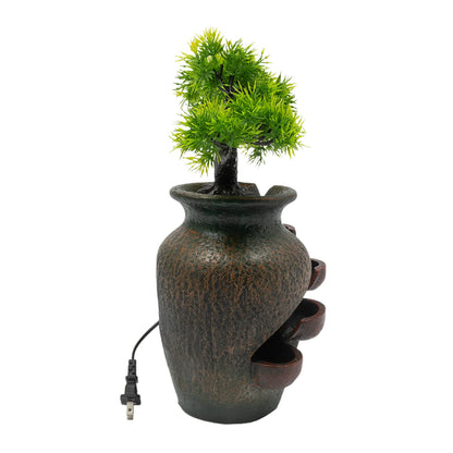 Mini Waterfall Tabletop Fountain, Indoor Relaxation Water Feature, Tabletop Fountains for Home Decoration