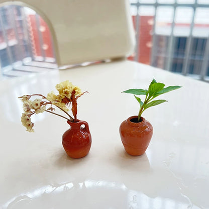 8/6/5Pcs Cute Refrigerator Magnets Ceramic Vase 3D Fridge Stickers Kitchen Office Refrigerator Decoration Kitchen Decoration