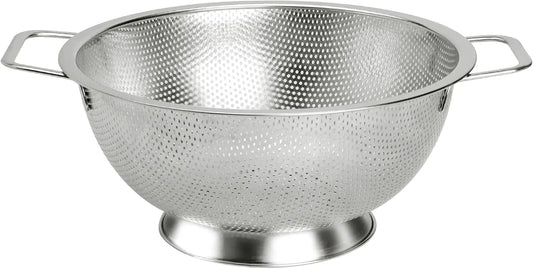 Colander Stainless Steel 5-Quart, Kitchen Strainer for Pasta, Fruits Vegetables, Dishwasher Safe
