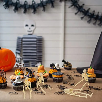 eletons for Halloween Decor 6 Piece Mini Seleton Figurines 6 Small eleton Halloween tion for Haunted Hoe Accessories Party Fav