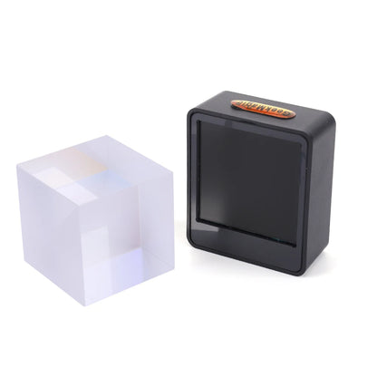 Crystal Cube Photo Display Holographic Desktop Smart Weather Station Digital Clock with GIF Animations Album