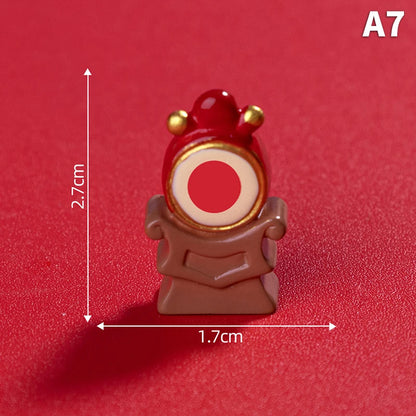 2025 Year Of The Snake Ornament Cartoon Lucky Snake Figurine Micro Landscape Car Interior Home Desktop Decoration