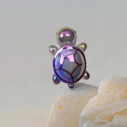 1/10Pcs Cartoon Cute Mini Luminous Turtle Resin Ornament Landscape Figurines Creative DIY Home Decoration Accessories Gifts