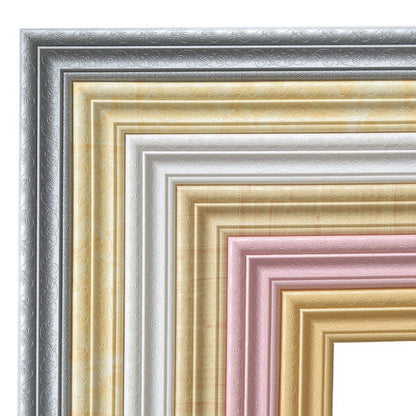 Self Adhesive Flexible Foam Molding Trim Wallpaper Border 3D Decorative Wall Lines Peel and Stick Trim for Home Hotel DIY Decor
