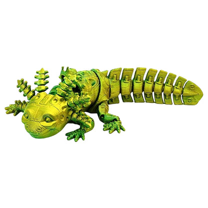 Articulated Mechanical Axolotl Figurine Collectible Axolotl Fidget Toy Executive Desk Toy for Stress Relief Home Decor