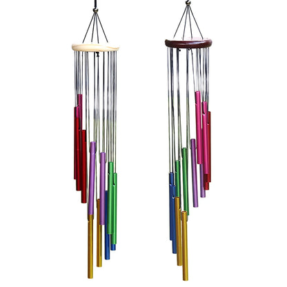 Wind Chimes for Garden 12 Metal Tubes with Hook Pleasant Melody Windchimes Metal Pipe Wind Chimes Bells Indoor and Outdoor Decor