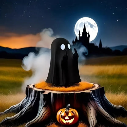 2pcs Small Ghost Scare You Creative Halloween Cute Ghost Ornaments for Home Office Party All Suitable