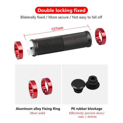 Handlebar Grips BMX Bike Mountain MTB Bikes Cycling Non-slip Bilateral Lock