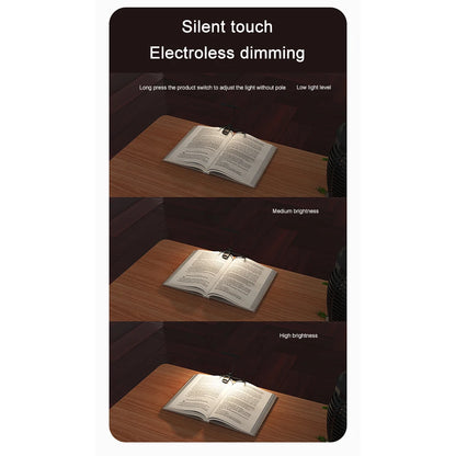 LED Music Stand Light with Flexible Neck Clip On Reading Light Touch Stepless Dimming Clip On Book Lamp for Home Office