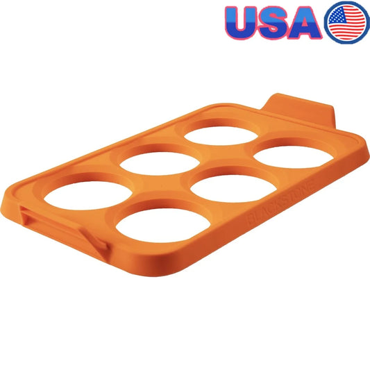 Silicone 6-Section Egg Mold Tray Dishwasher Safe Nonstick Cooking Tool Pancakes Sausage Omelets Breakfast Family Meals