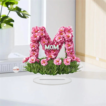 Mother s Day Decorative Acrylic Heart Flower Star Wall Hanging Ornaments for Kitchen Dining Room Bathroom Garden Patio Outdoor