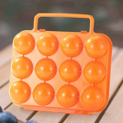 12 Grid Kitchen Organizer Case Portable Outdoor Eggs Carrier Protection Box