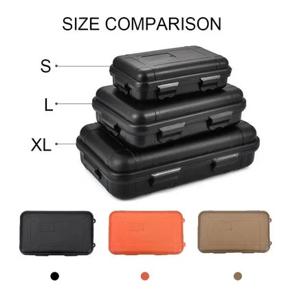 S/L/XXL Outdoor Plastic Waterproof Survival Container Camping Outdoor Travel