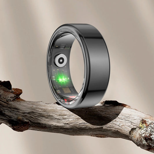 R02 Smart Ring Fitness Tracker Ring 5.0 Bluetooth-Compatible Blood Oxygen Tracker IP68 & 5ATM Waterproof for Android for IOS