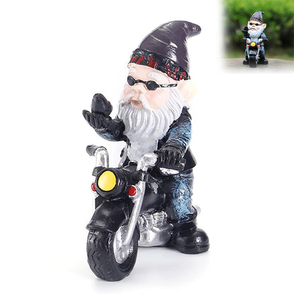 Resin Gnome Statue Waterproof Mini Decor Statue Pastoral Landscape Ornaments Suitable for Outdoor Yard Patio Decoration