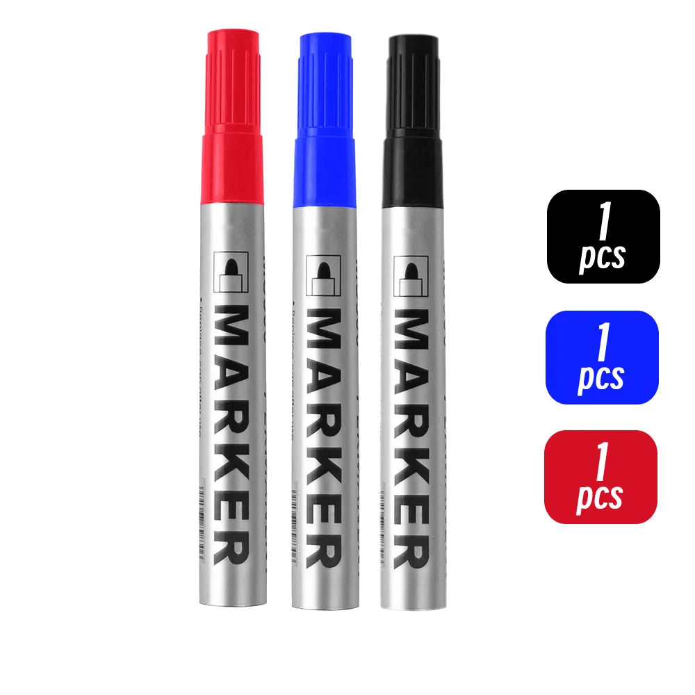 Permanent Paint Markers Waterproof Black Quick Drying Oil Based Pen