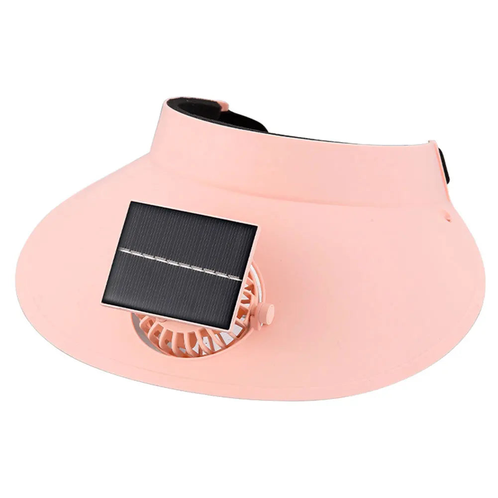 Empty Top Cap with Fan Three Temp Settings Breathable Cooling Fan Hat for Women for Sun Protection and Outdoor