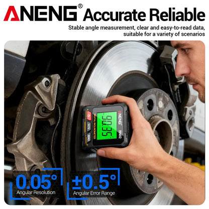 Magnetic Rechargeable Digital Angle Finder Laser Inclinometer USB Protractor Level Angle Ruler Angle Measurement