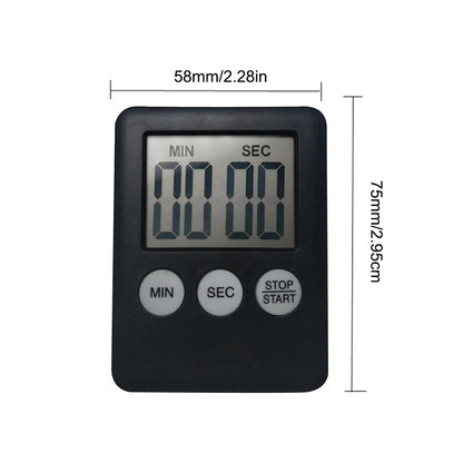 10-1PC Mini Electronic Timer Stopwatch LCD Display for Sports Exercise Baking Cooking Digital Timer Multi-Function Kitchen Timer