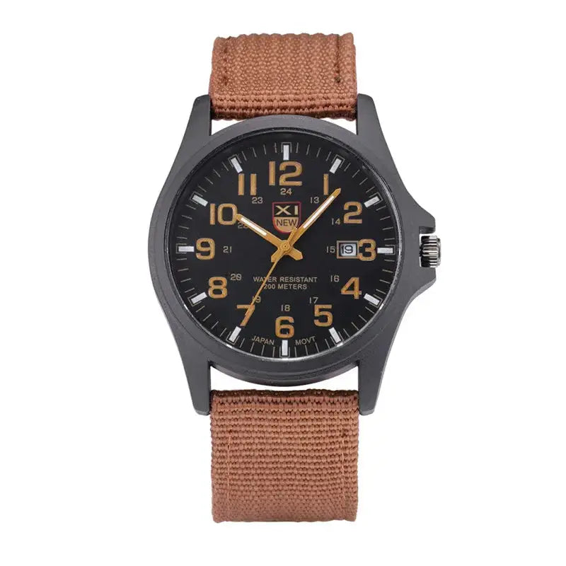 Sports Watch Quartz Nylon Band with Date