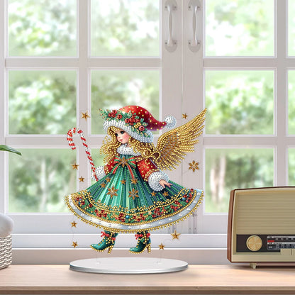 Special Shape Angel Girl Diamond Painting Tabletop Ornaments Kit Desktop Diamond Art Kits Diamond Painting Desktop Decorations