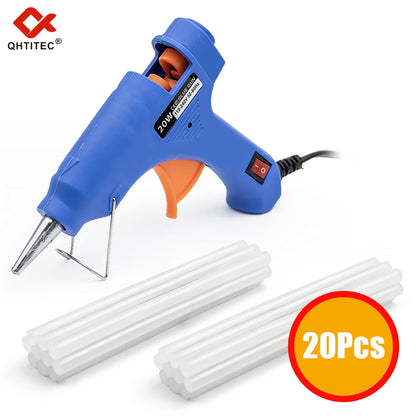20W Mini Hot Glue Gun with 20 Glue Sticks, Electric DIY Craft & Home Repair Tool