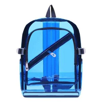 1 Pcs Fashion Transparent Backpack Waterproof PVC Clear Plastic Daily