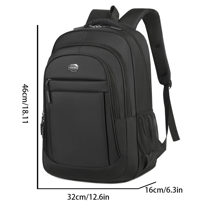Large Capacity Travel Laptop Backpack Business School Bookbag Unisex